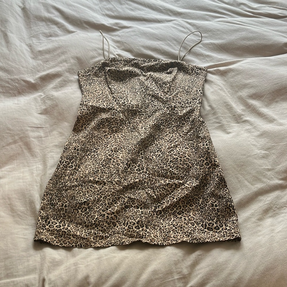Leopard print minidress